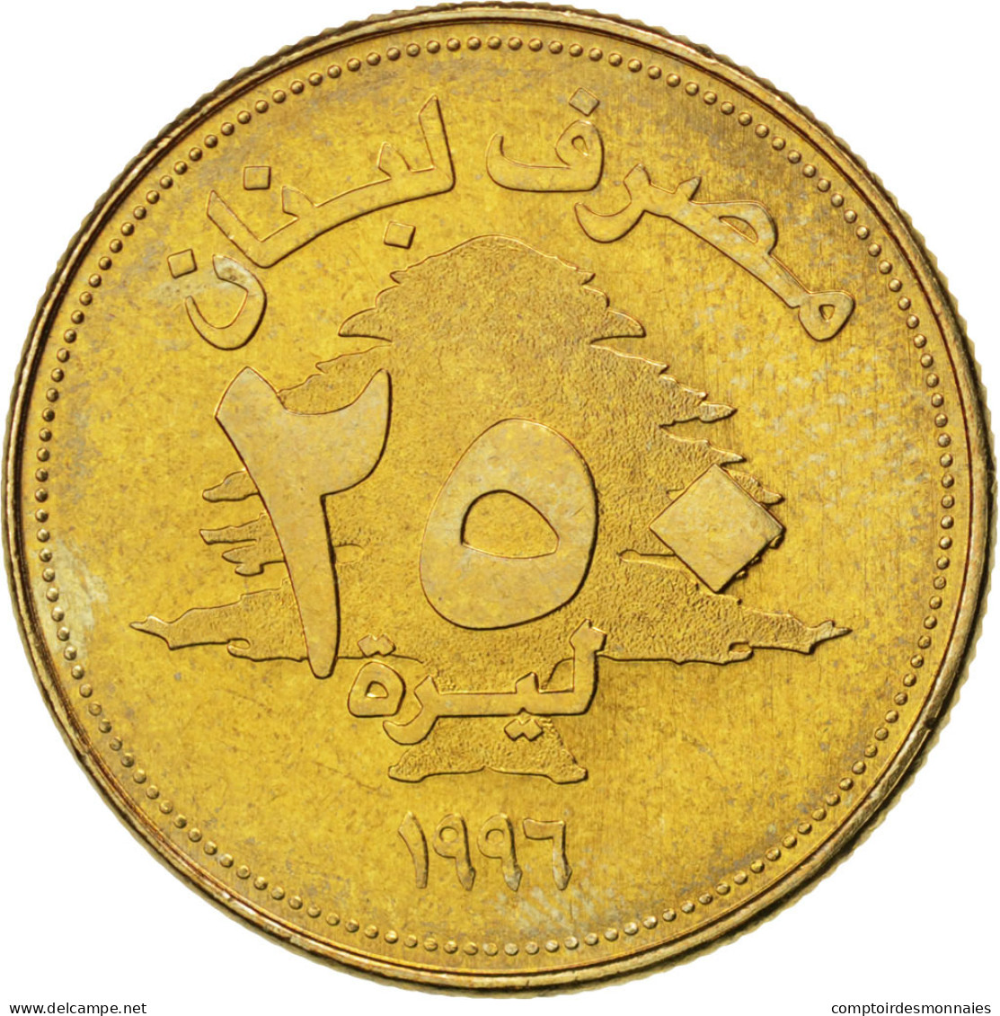 Monnaie, Lebanon, 250 Livres, 1996, SPL, Aluminum-Bronze, KM:36 - Líbano