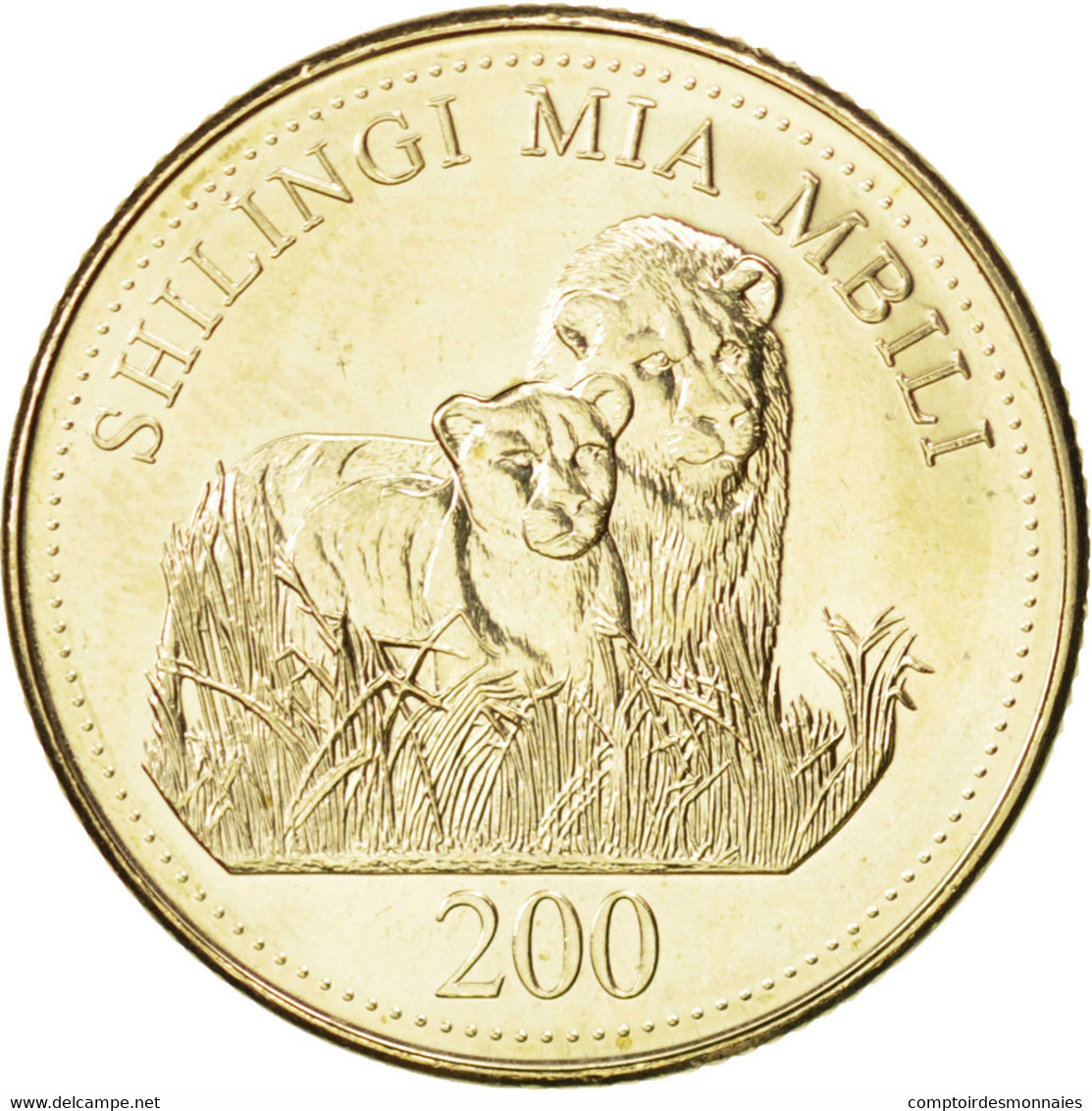 Monnaie, Tanzania, 200 Shilingi, 2008, SPL, Copper-Nickel-Zinc, KM:34 - Tanzanía