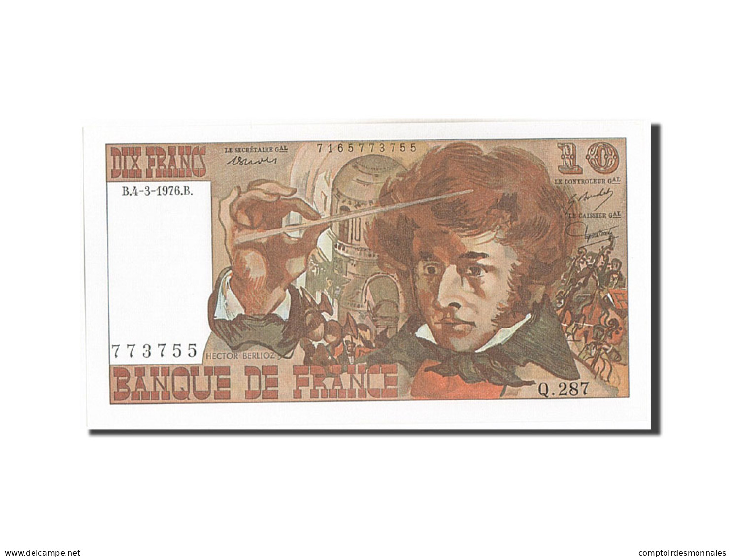 Billet, France, 10 Francs, 10 F 1972-1978 ''Berlioz'', 1979, 1976-03-04, NEUF - 10 F 1972-1978 ''Berlioz''