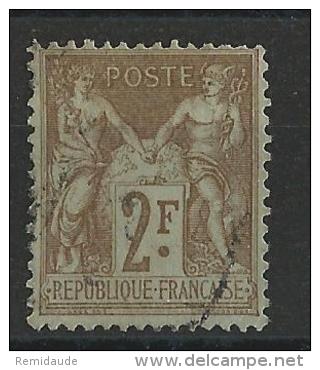 SAGE N/U - YVERT N°105 OBLITERE - COTE = 50 EUROS - 1898-1900 Sage (Tipo III)