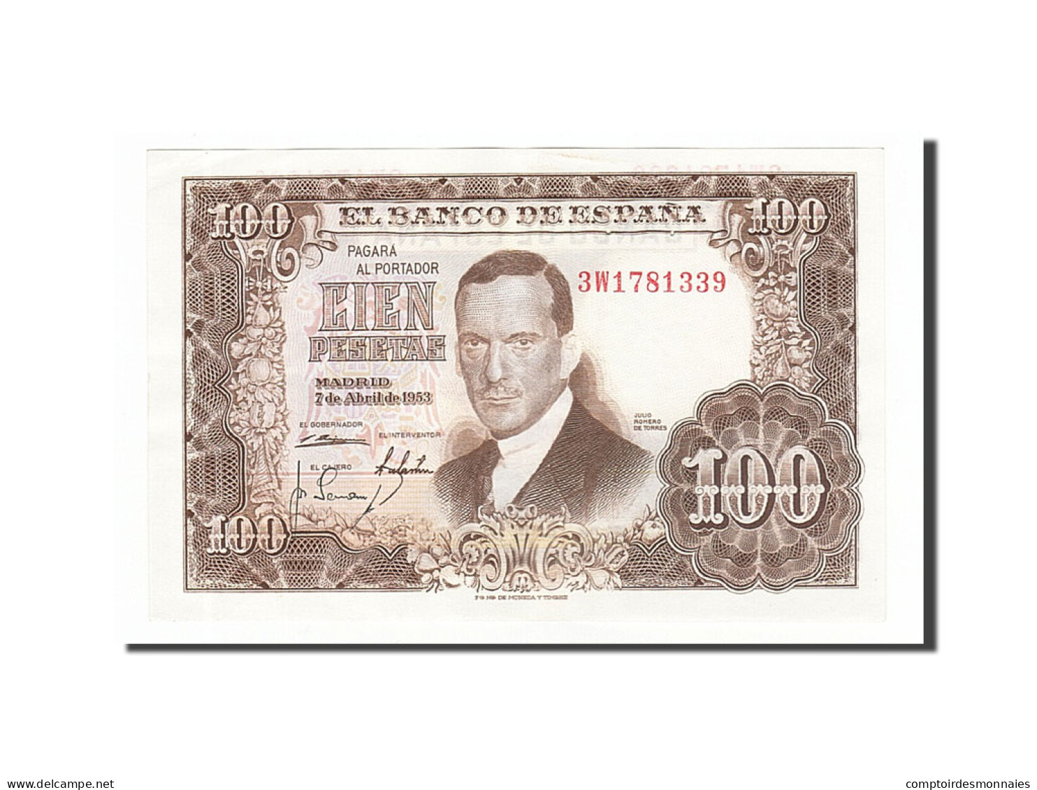 Billet, Espagne, 100 Pesetas, 1953, 1953-04-07, SUP+ - 100 Pesetas