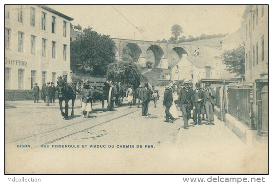 BE DISON / Rue Pisseroule Et Viaduc Du Chemin De Fer / - Dison