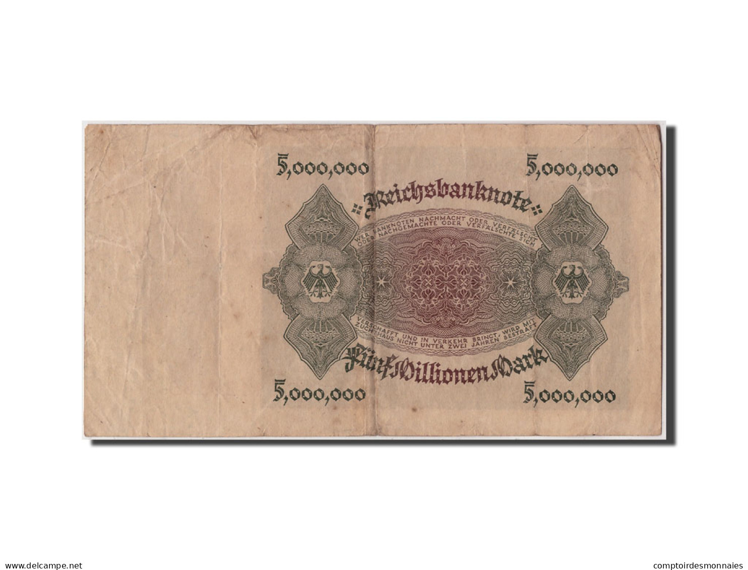 Billet, Allemagne, 5 Millionen Mark, 1923, 1923-06-01, TB+ - 5 Miljoen Mark