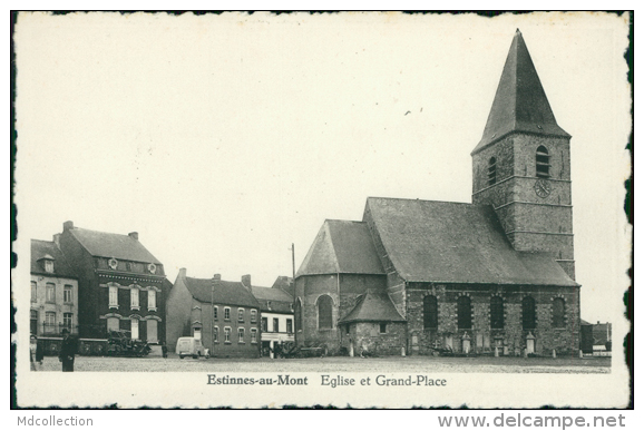 BE ESTINNES / Eglise Et Grand Place / - Estinnes