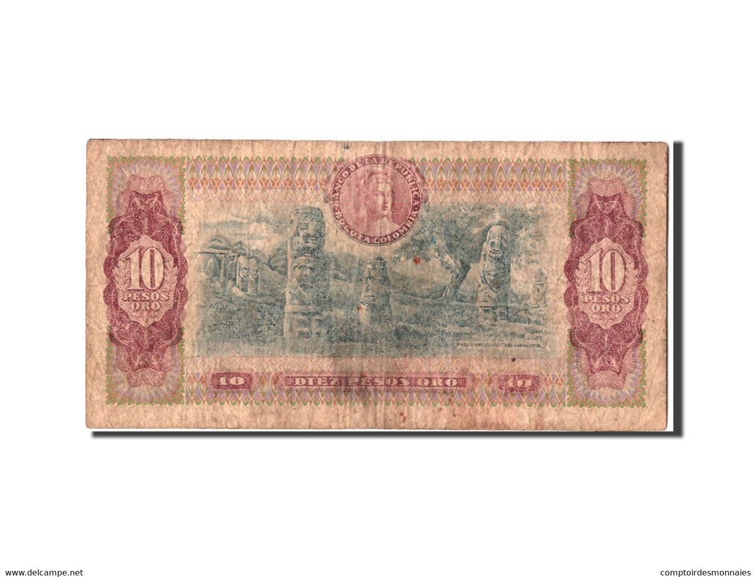 Billet, Colombie, 10 Pesos Oro, 1979, 1979-08-07, TB - Kolumbien