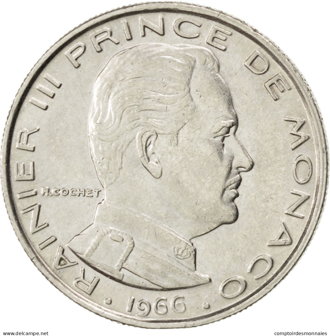 Monnaie, Monaco, Rainier III, Franc, 1966, SUP, Nickel, KM:140, Gadoury:150 - 1960-2001 Nieuwe Frank