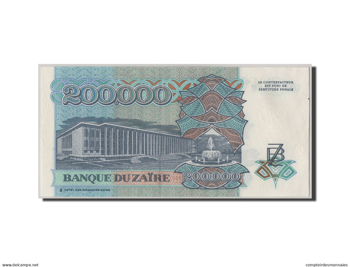 Billet, Zaïre, 200,000 Zaïres, 1992, 1992-03-01, NEUF - Zaire