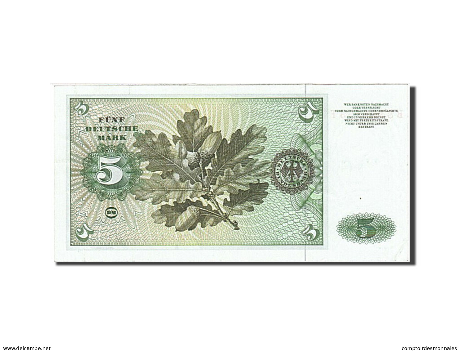 Billet, République Fédérale Allemande, 5 Deutsche Mark, 1970, 1970-01-02 - 5 Deutsche Mark