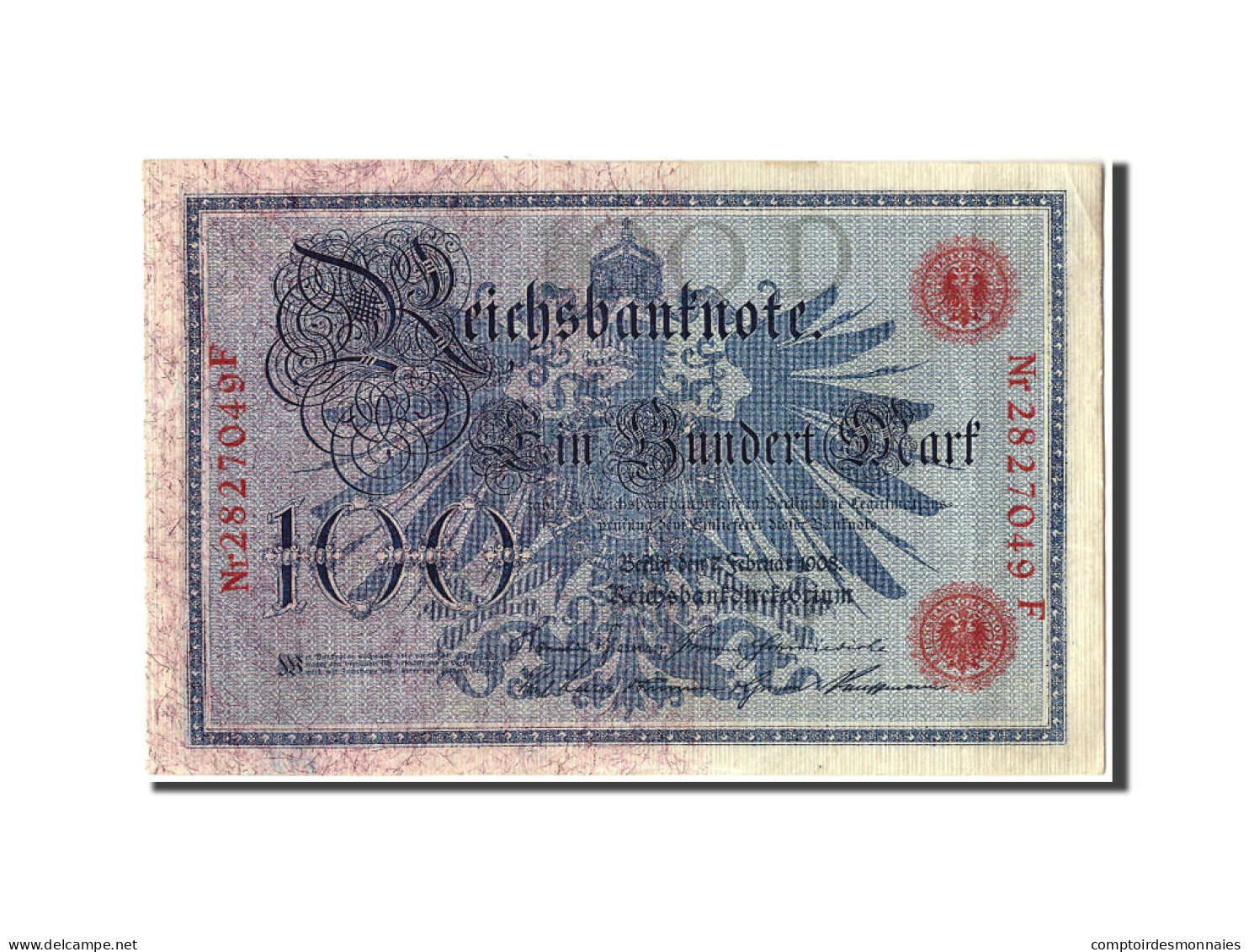 Billet, Allemagne, 100 Mark, 1908, 1908-02-07, SUP - 100 Mark