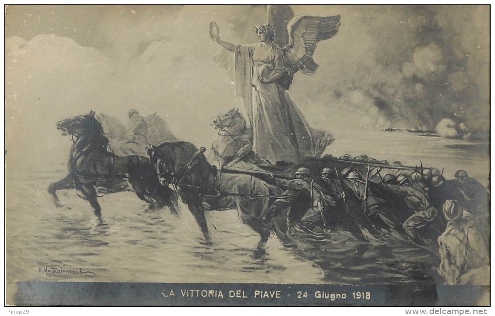 VITTORIA DEL PAVE       ILLUSTRATEUR MASTROIANNI   WW1  PEINTURE - Guerre 1914-18