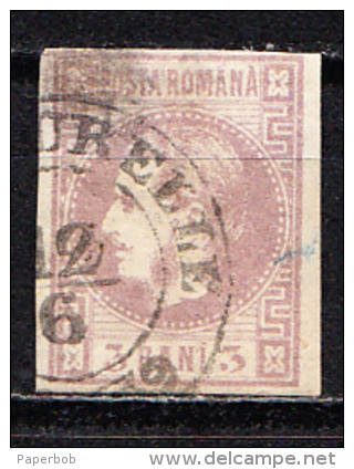 ROMANIA MICHEL 18 CANCELLED SIGN ANDRE - 1858-1880 Moldavie & Principauté