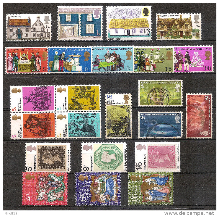 Great Britain 1970 - Year Set - Unused Stamps