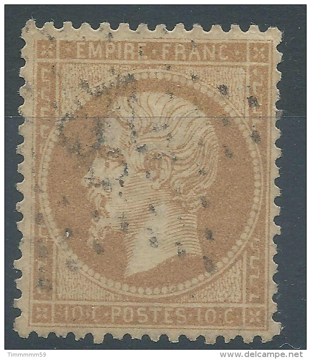 Lot N°28408    Variété/n°21, Oblit étoile Chiffrée 28 De PARIS ( R.Cardinal-Lemoine ), Filet NORD - 1862 Napoleon III