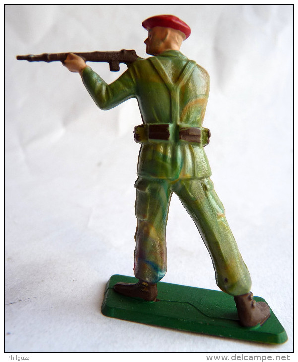 SOLDAT FIGURINE FIG STARLUX 1965 PARACHUTISTE TIREUR FUSIL DEBOUT 5073 PARA - Starlux