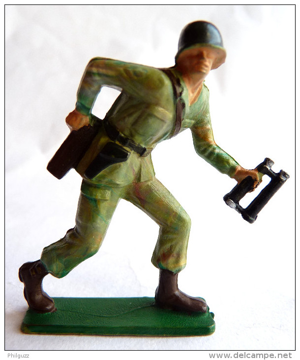 SOLDAT FIGURINE FIG STARLUX 1966 PARA CASQUE Jumelles (2) P3  ARMEE MODERNE - Starlux