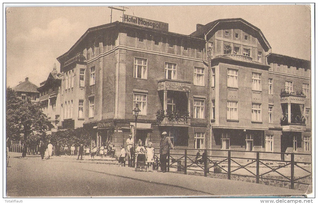 PASEWALK Hotel Monopol Bes Alfred Manthey Belebt Kinder Wagen 7.12.1926 Gelaufen - Pasewalk