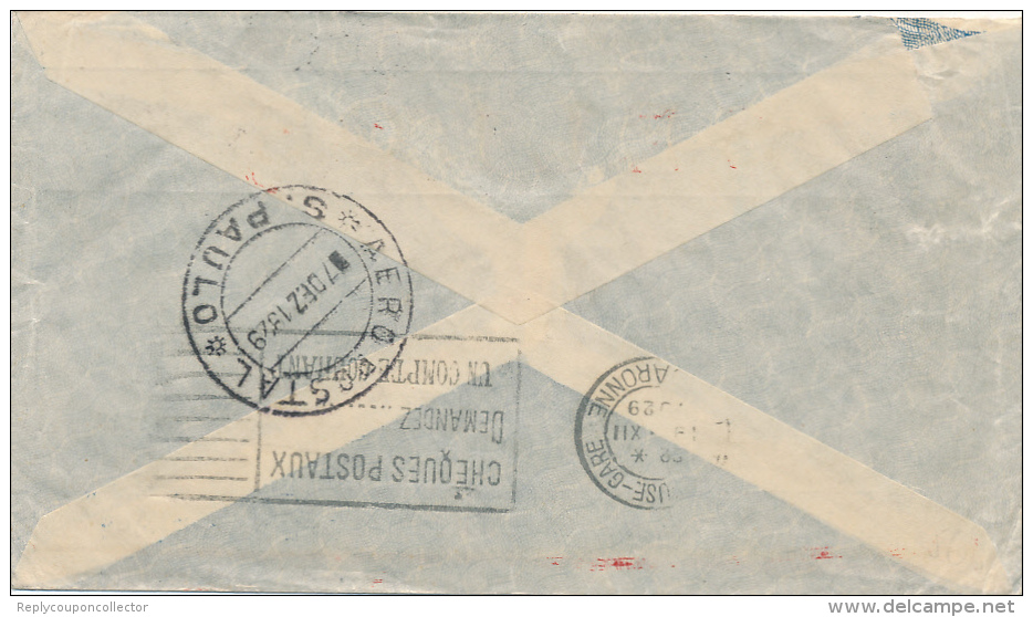 SAO PAULO , 1929 , Brief Nach Heidelberg - Lettres & Documents