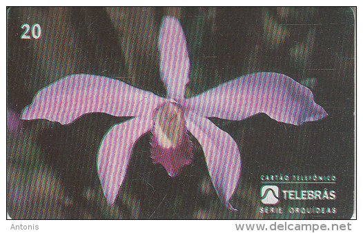 BRAZIL(Telebras) - Orchid, 06/95, Used - Brasile