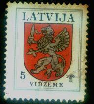 Latvia / Lettonia LION- 5 Sant -2000 Year -stamp - O - Lettonie