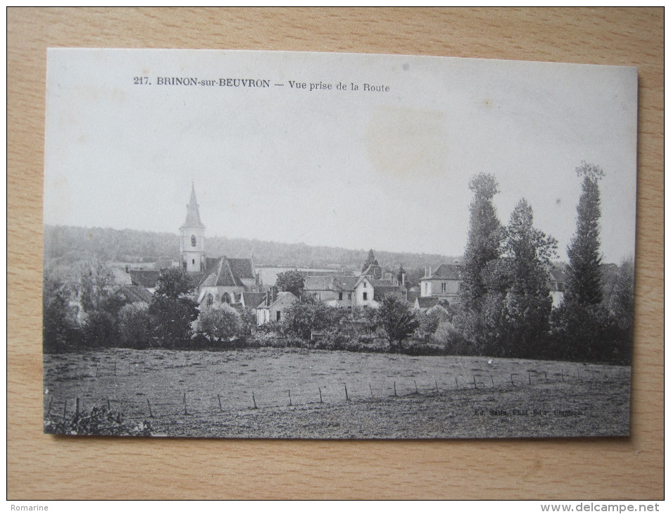 Brinon Sur Beuvron - Vue Prise De La Route - Brinon Sur Beuvron