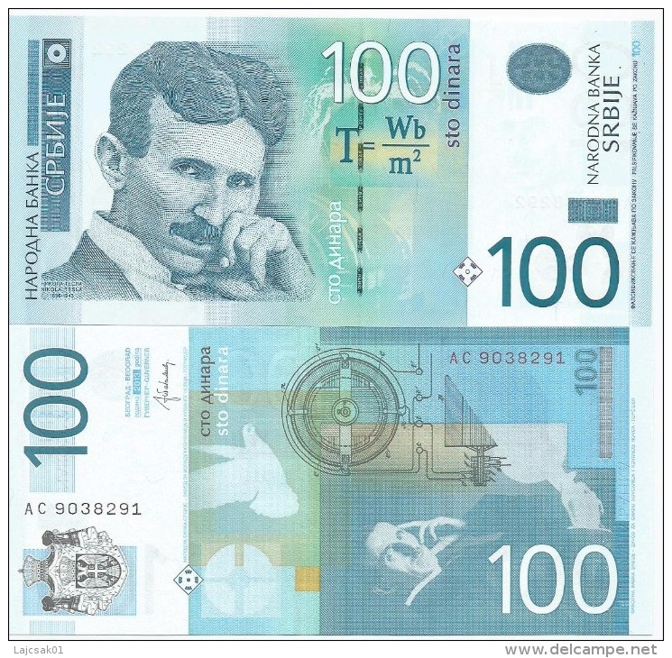 SERBIA 100 DINARA 2013. UNC NEUF  Prefix AC - Serbie