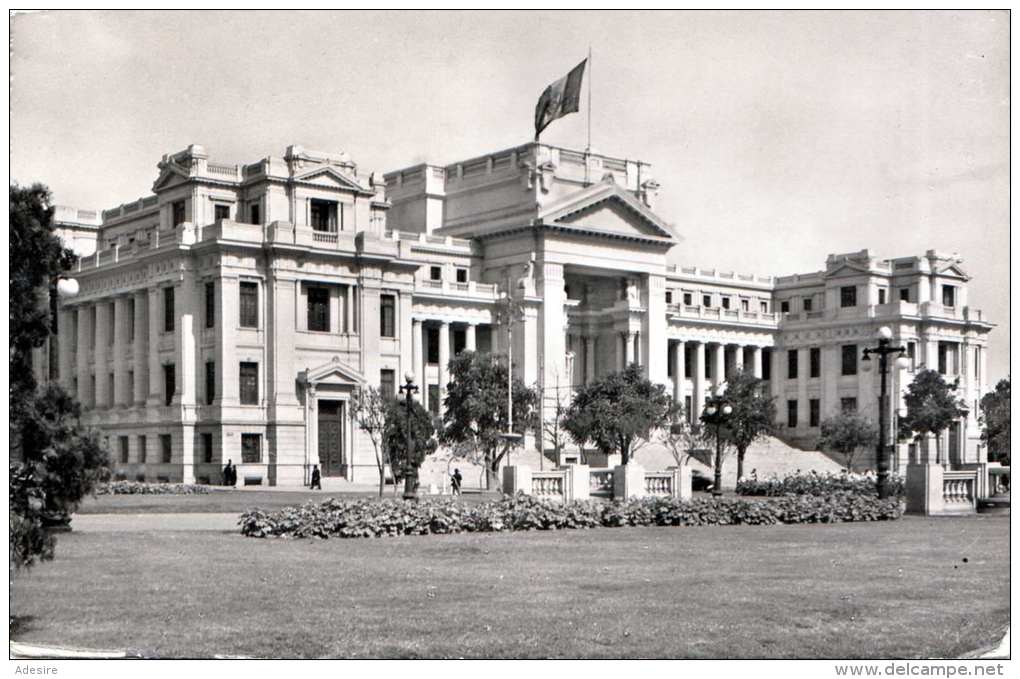 PERU Lima, 2 Sondermarken - Palacio De Justicia, Fotokarte Gel.1956 - Peru