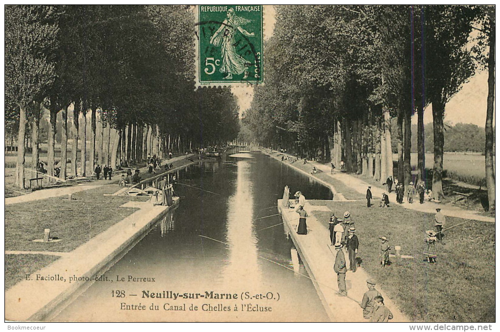 93    NEUILLY SUR MARNE  ENTREE DU CANAL DE CHELLES A L'ECLUSE     128 - Neuilly Sur Marne