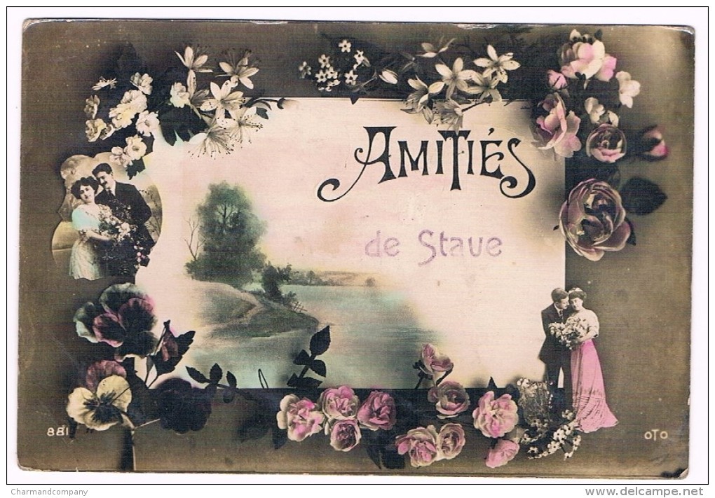 Amitiés De Stave, Circulée En 1913 - 2 Scans - Mettet