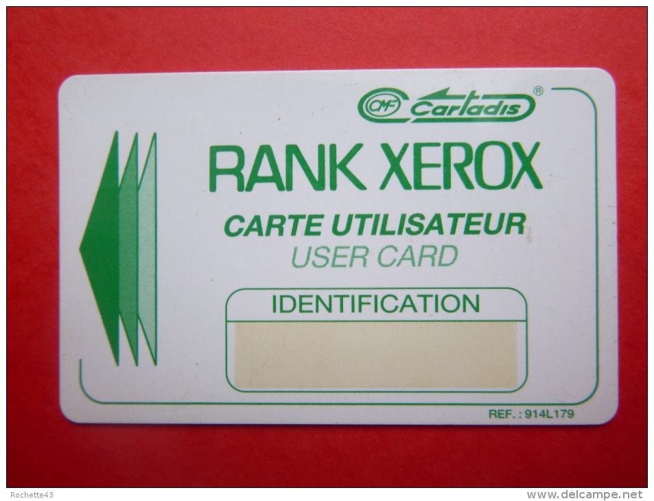 Carte Magnétique RANK XEROX Cartadis Recharge Pour Photocopie ? - Other & Unclassified