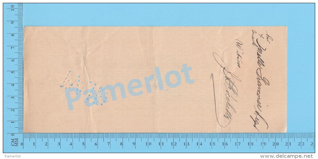 Lachine  Quebec Canada 1920  Cheque ( $4.04 , " Francoise Leger "  Stamp Scott # 106 )  2 SCANS - Schecks  Und Reiseschecks