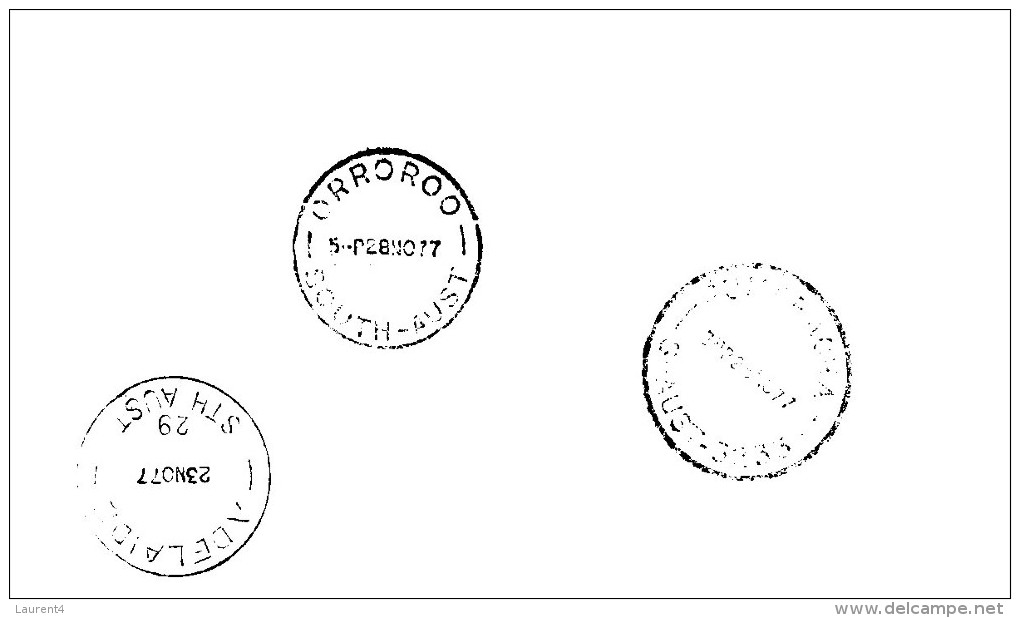 (666) Australia - Aviation Cover - 1977 - 60th Anniversary Of First Air Mail Flight Within South Australia (forwarded) - Primi Voli