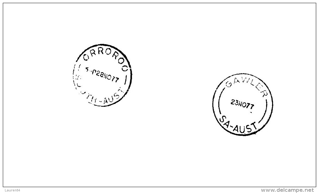 (666) Australia - Aviation Cover - 1977 - 60th Anniversary Of First Air Mail Flight Within South Australia (forwarded) - Erst- U. Sonderflugbriefe