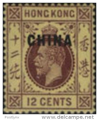 CV:€25.20 HONG KONG-CHINA 1917 King 12c Ovpt.   [Aufdruck,surimprimé,sobreimpreso,soprastampato,opdruk] - Nuevos