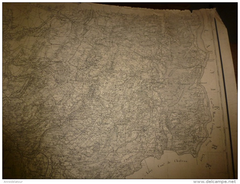 1846? Carte STATISTIQUE Des Cantons De SANCERRE, BOURGES ,St-AMAND, Gravée Par Schwaerzlé, Lith.Kaeppelin Quai Voltaire - Geographical Maps