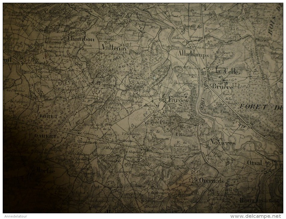 1846? carte STATISTIQUE des Cantons de SANCERRE, BOURGES ,St-AMAND, gravée par Schwaerzlé, Lith.Kaeppelin quai Voltaire