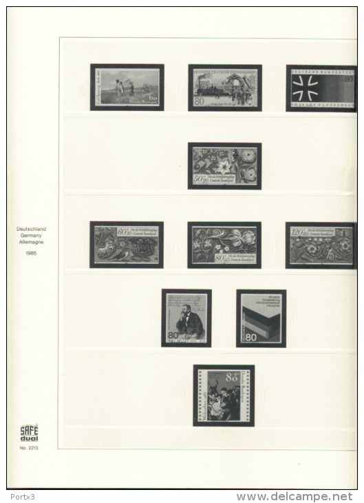 BRD Bundesrepublik Safe 2213 Vordruckblätter 1973 - 1985 Gebraucht Ohne Marken Im Ringbinder - Pré-Imprimés