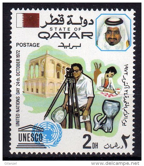 Qatar 1972 United Nations Day UNESCO Mint - Qatar