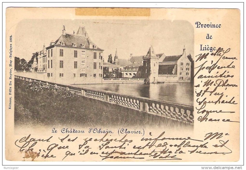 Le Château D' Ochain  ( Clavier )   (  Cachet 1899 ) - Clavier