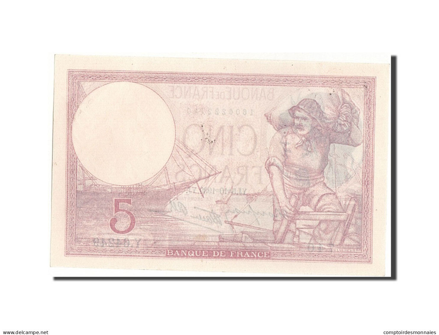 Billet, France, 5 Francs, 5 F 1917-1940 ''Violet'', 1939, 1939-10-05, NEUF - 5 F 1917-1940 ''Violet''