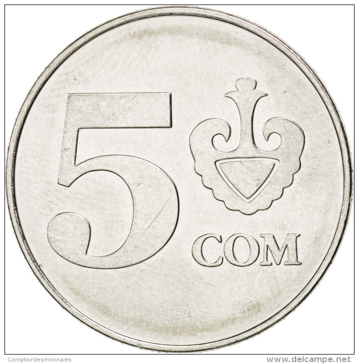 Kirghizistan, République, 5 Som 2008, KM 16 - Kirghizistan