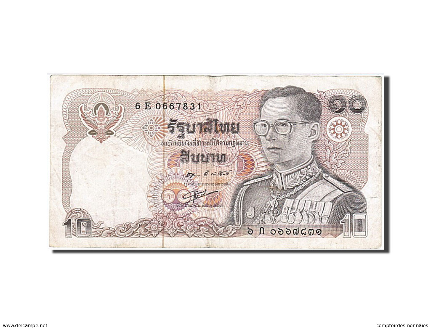 Billet, Thaïlande, 10 Baht, 1980, TB+ - Thailand