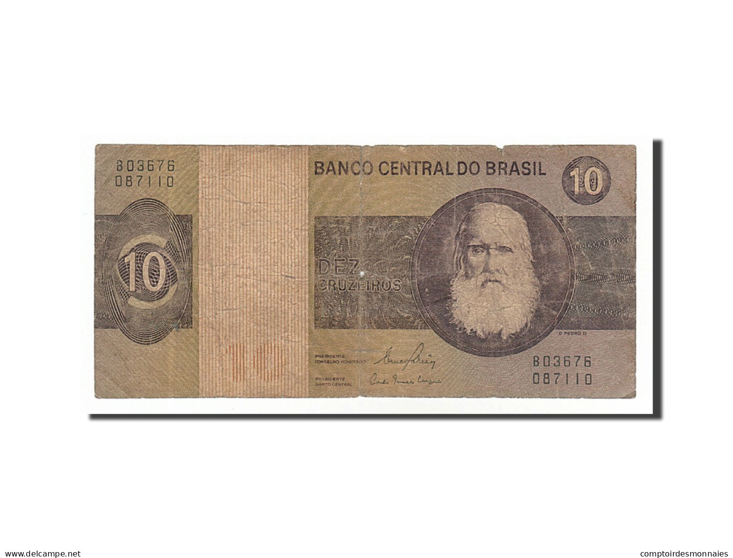 Billet, Brésil, 10 Cruzeiros, 1970, B - Brasil