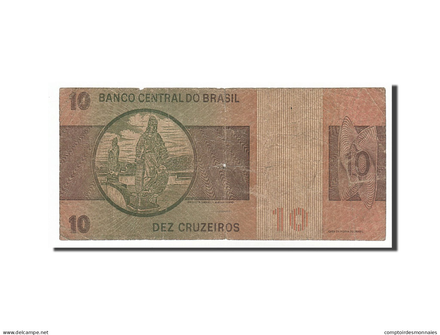 Billet, Brésil, 10 Cruzeiros, 1970, B - Brasil