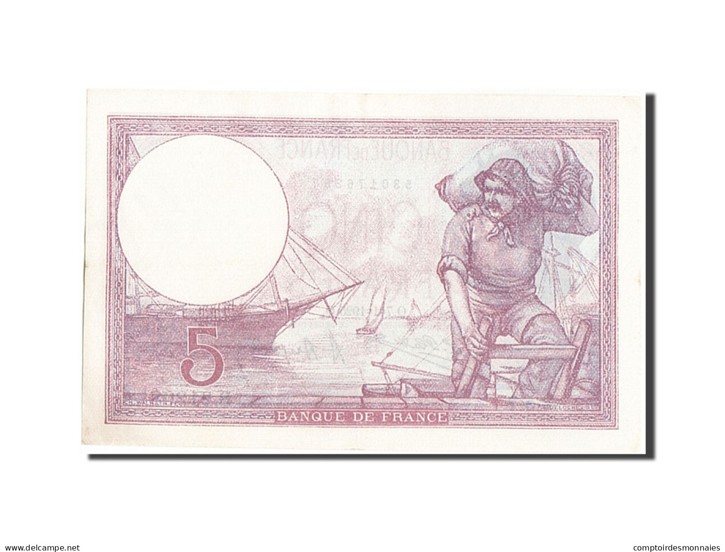 Billet, France, 5 Francs, 5 F 1917-1940 ''Violet'', 1925, 1925-01-07, SUP - 5 F 1917-1940 ''Violet''