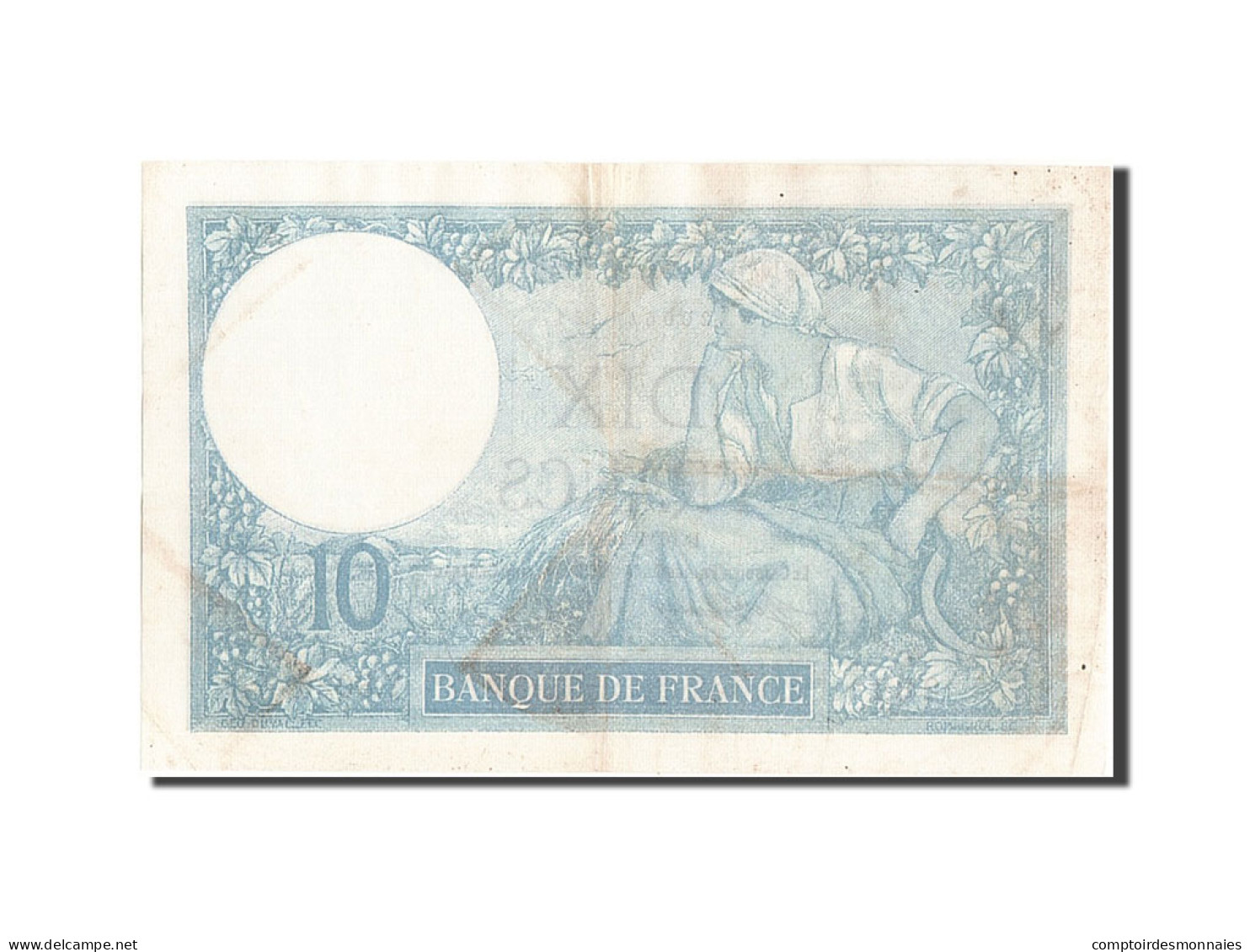 Billet, France, 10 Francs, 10 F 1916-1942 ''Minerve'', 1921, 1921-04-16, TTB+ - 10 F 1916-1942 ''Minerve''