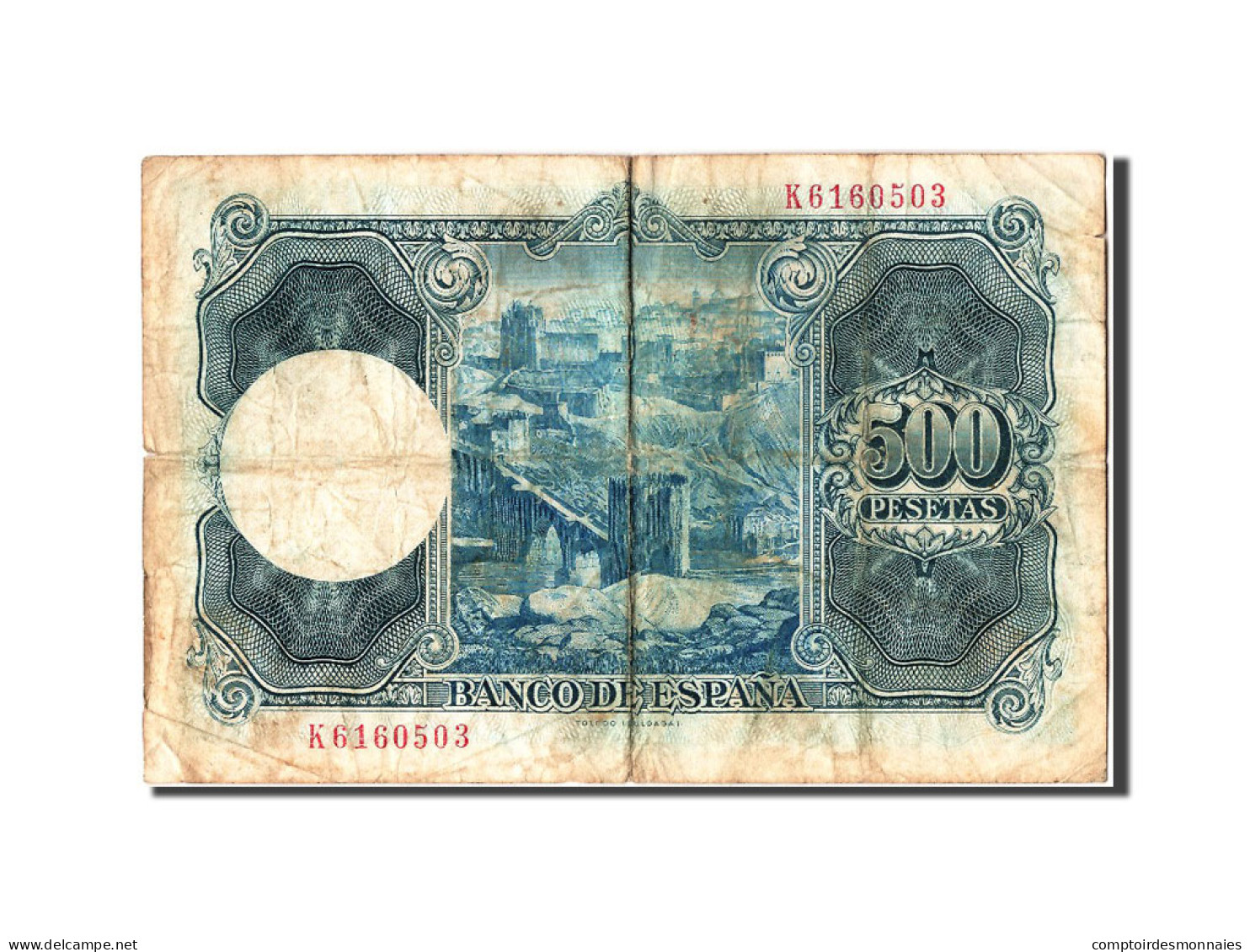 Billet, Espagne, 500 Pesetas, 1954, 1954-07-22, B - 500 Pesetas