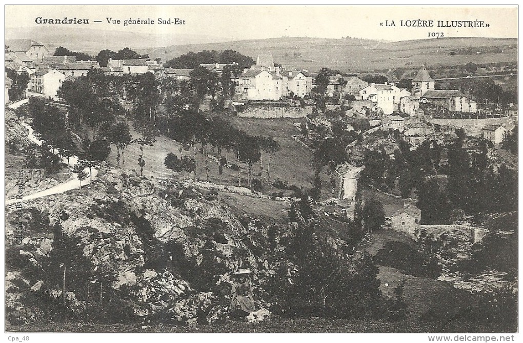 Lozere : Grandrieu, Vue Générale Sud Est - Gandrieux Saint Amans