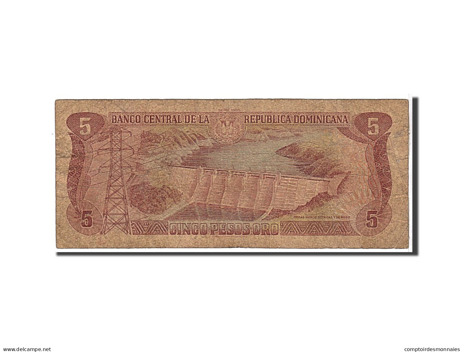Billet, Dominican Republic, 5 Pesos Oro, 1995, KM:147a, TB - Dominikanische Rep.