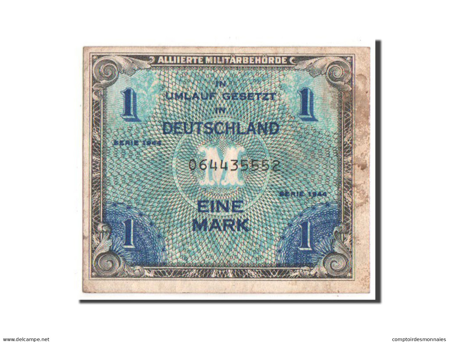 Billet, Allemagne, 1 Mark, 1944, TB - 1 Mark