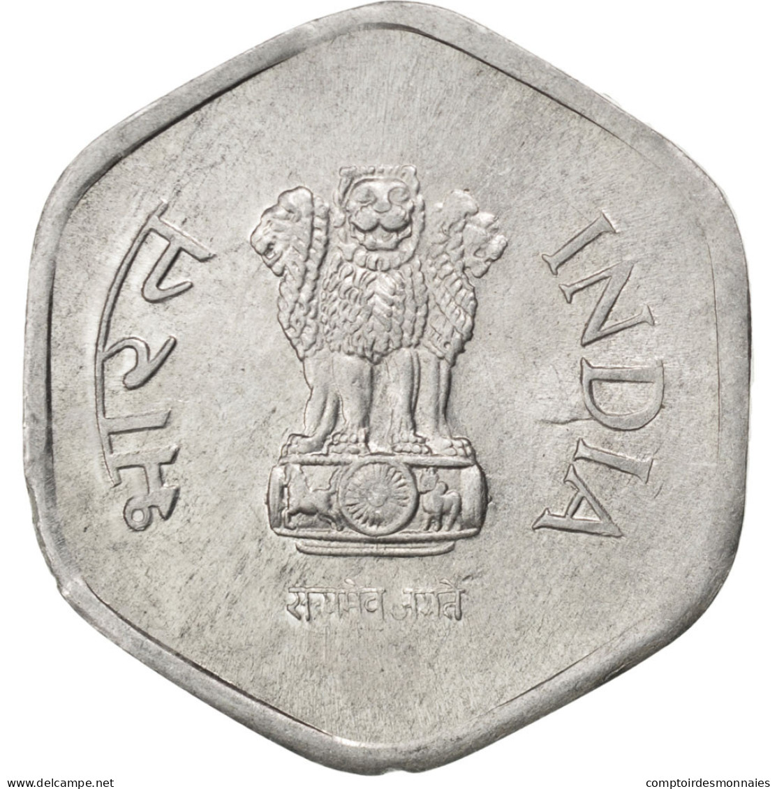 Monnaie, INDIA-REPUBLIC, 20 Paise, 1984, SPL, Aluminium, KM:44 - Inde
